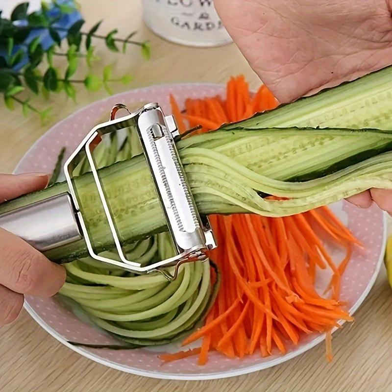 1PC Stainless Steel Vegetable Peeler Multi-Function Julienne Slicer Shredder for Potato Carrot Kitchen Gift7