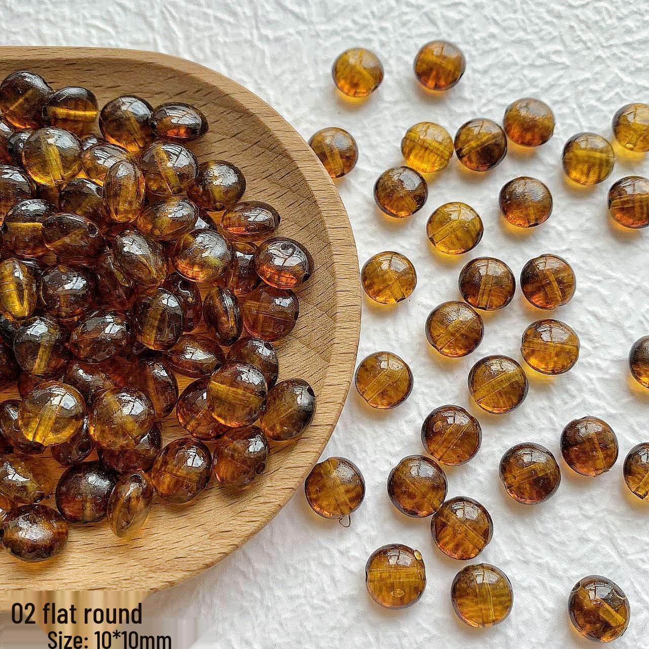 

Янтарный Круглый Треугольник Ретро Акриловый Набор для DIY Браслета из Бусин