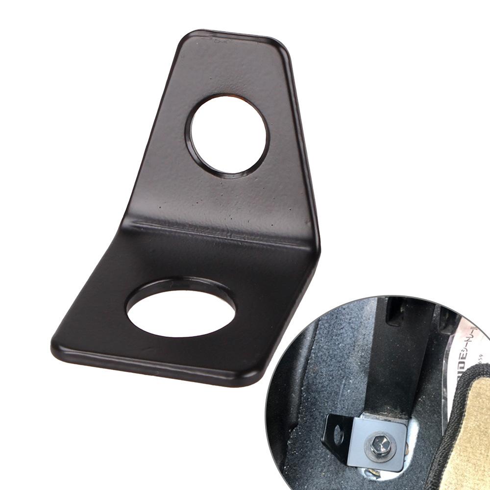 Car Modification Accessories Seat Belt Iron Plate Holder 90 Degree Angle Bracket Kit L-shaped Mounting Bracket