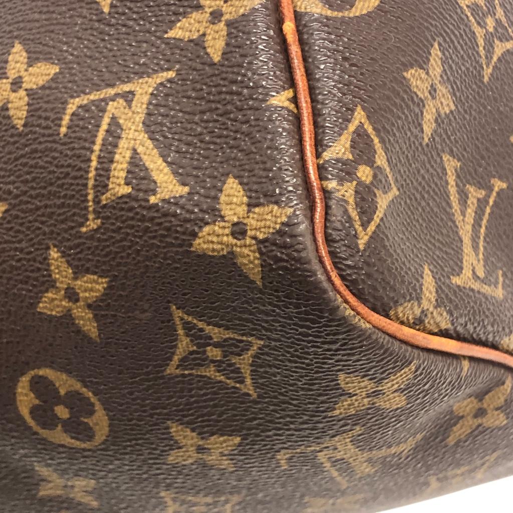 Used Louis Vuitton Monogram Speedy 30 M41526 Boston Bag Canvas Brown Authentic 1166