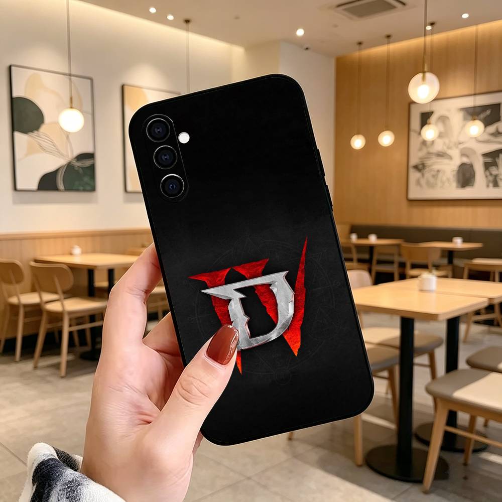 D-Diablo IV Game Phone Case For Samsung Galaxy A73,A72,A71,A70,A53,A52,A51,Soft Silicone Black Cover Samsung a22 4g
