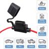 Car Mini Blade Adapter Fuse Holder 15A DC Insert for Cutoff Switch Socket Car Fuse Holder Standard 32V Waterproof in Line
