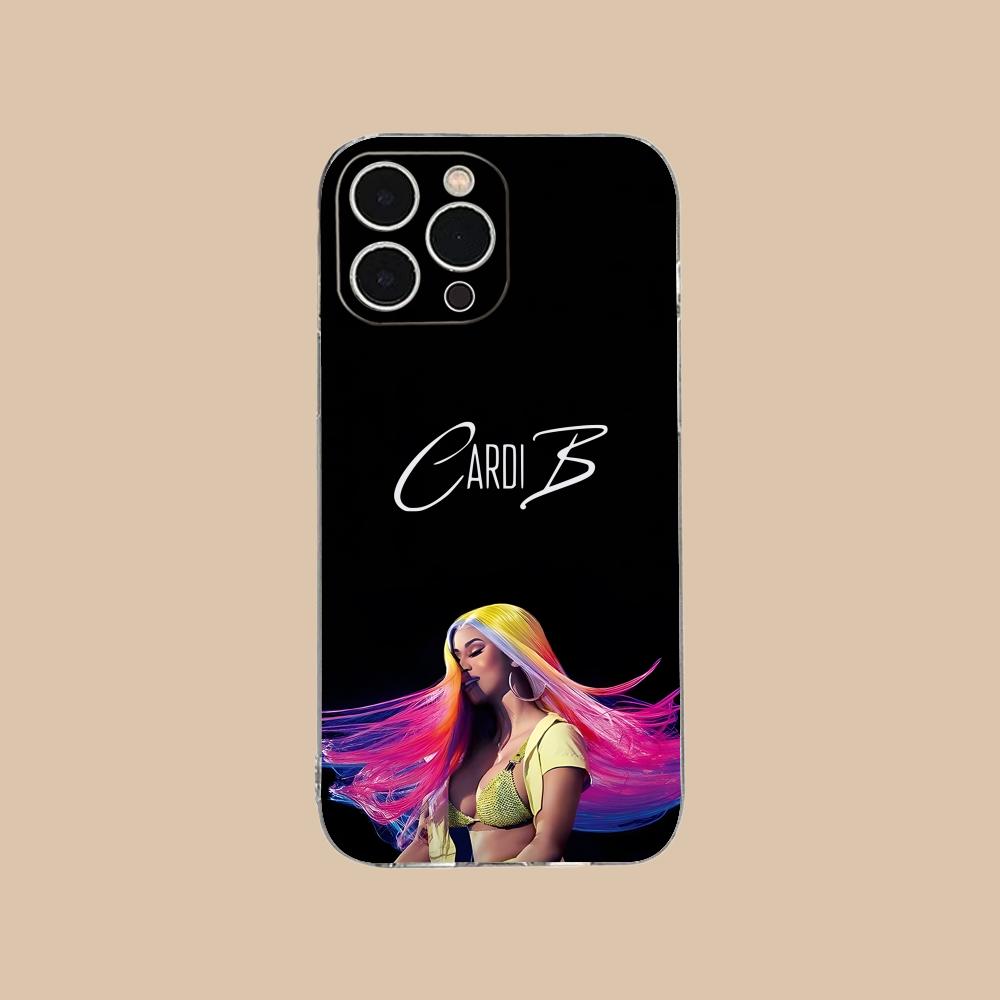 

Cardi B Clear TPU Mobile Case for iPhone 17 16 15 14 13 12 11 X XR XS Air Pro Max Plus Mini Colorful Cover iPhone XS Max