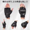 TIMYU Motorcycle Gloves, Cycling Gloves, Merikensack, Motorcycle Gloves, Shockproof, Anti-slip, Cool Street Design, Half