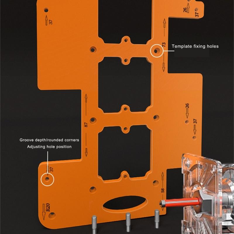 Multifunctional Sturdy Woodworking Slotting Template Designs for Carpenter and Enthusiasts Across Various Materials