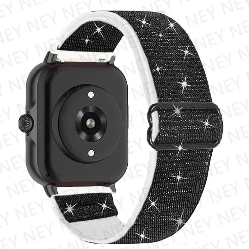 20mm/22mm Glänzendes elastisches Armband für Amazfit gts 4-3-2-2e-mini/GTR 4/3 Pro Band Amazfit Bip 5/Bip3 pro/Balance/GTS/GTR 4-3-2 Armbänder