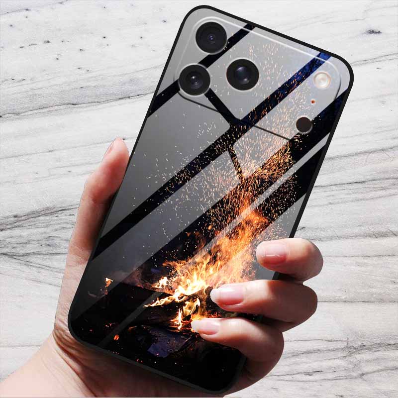 Butterfly Case For iPhone 17 Pro Plus Capa 17 Pro Max iPhone17 Air Bumper Luxury Tempered Glass Hard Back Cover Cute Fund Shell