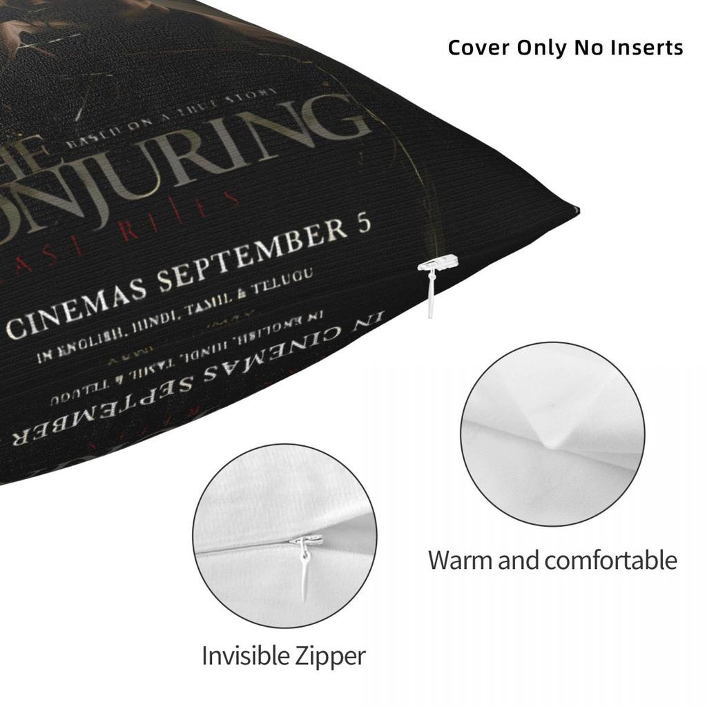 Pillow Case The Conjuring Last Rites Soft Pillow Cover Vintage Cushion Cover Custom DIY Pillowcases For Sofa Bedroom Home Decor