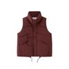 Autumn and winter new large size vest sleeveless women's versatile outer wear solid color literary and casual lapel down cotton vest