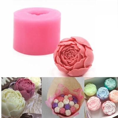 New 3D Rose Flower Silicone Soap Mold Candle DIY Cake Chocolate Candy Baking Mould Molds Handmade Craft