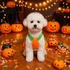 Vesta pro mazlíčka s potiskem dýně Zábavný halloweenský kostým pro psa Měkké polyesterové oblečení s rekvizitami pro festivalové focení Pohodlný popruh Dekorační obleček pro štěně