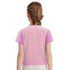 Girls Shiny Sequins Round Neck Short Sleeve T Shirt Cheerleading Dance Performance Stage Party Top