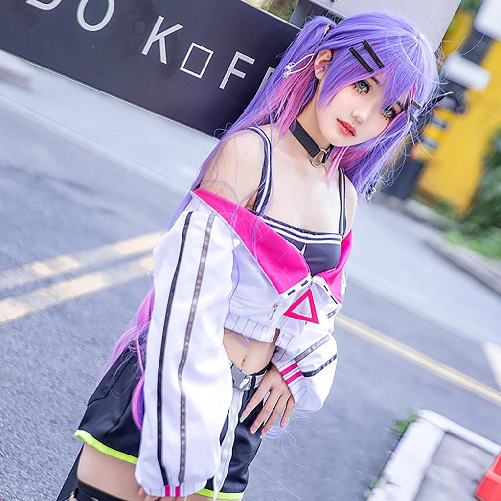 [Milky Time] Towa Tokoyami Cosplay Kostüm, Hololive VTuber, Halloween Schuhe, Kleiner Teufel (Kostüm)