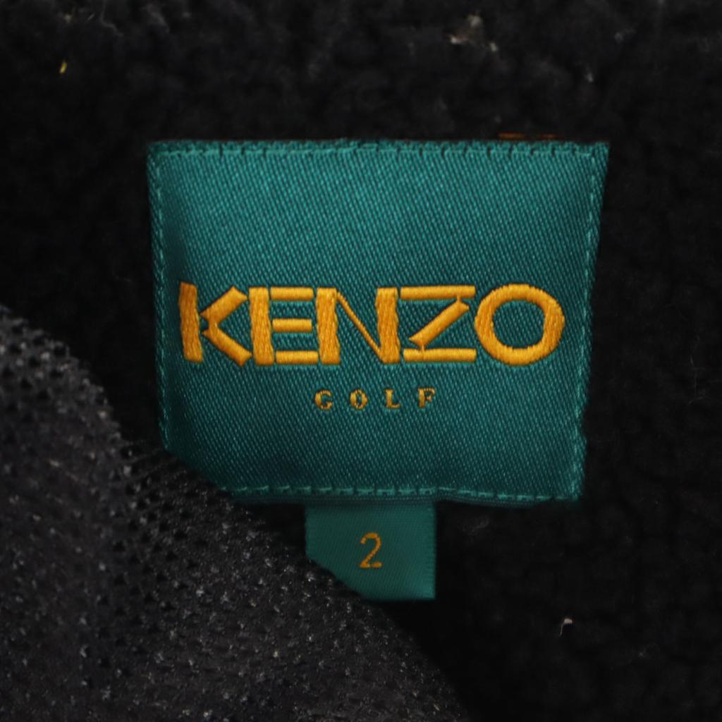 KENZO GOLF 90s Made In Japan Old Quilted Jacket 2 Black Back Bore Women Used