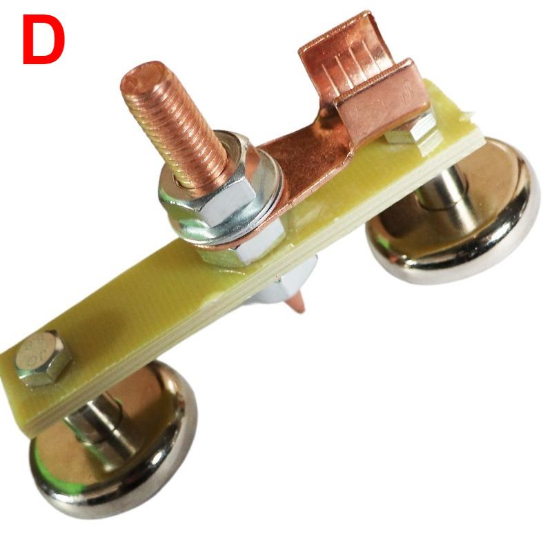 1pcs Welding Magnet Head Magnetic Welding Ground Clamp Holder Fixture Strong Welder Sheet Metal Repair Machine Ground Wire Clamp
