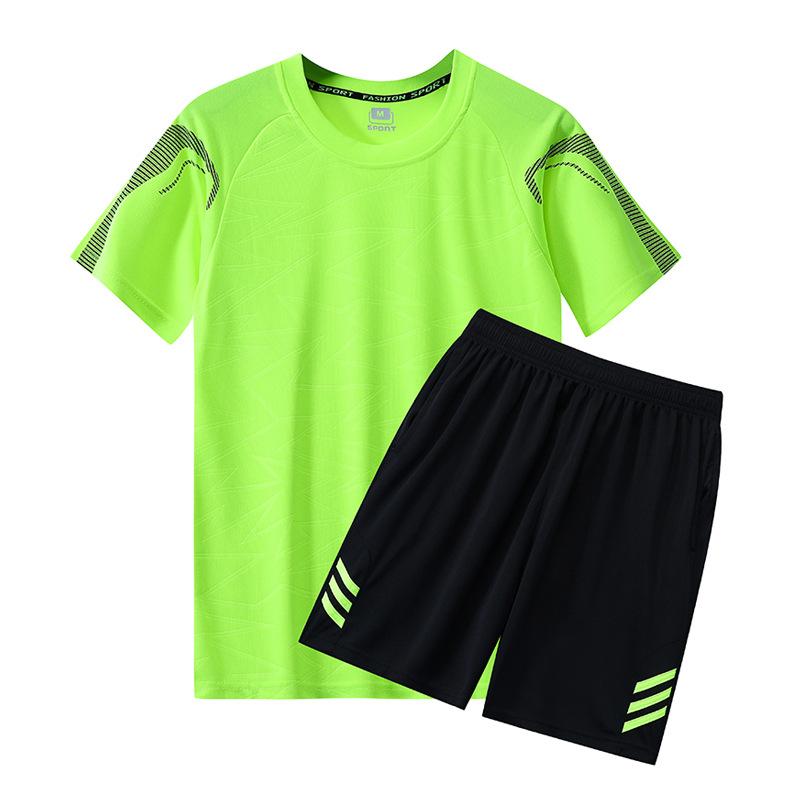 Ensemble Short et Haut sans Dos à Manches Courtes pour Homme