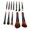 Set Pennelli Trucco da Viaggio Sintetici Mini 12 Pezzi Polvere Illuminante Correttore Ombretti Blush Mini