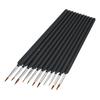 11pcs Painting Brush Weasel Hair Stroke Edge Drawing Tool Art Supplies for Watercolor Gouache Oil