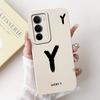 For Realme C71 2025 Case RMX5303 Cover Cute Lucky Initial Letters Soft Silicone Lens Protective Covers For RealmeC71 C 71 Bumper
