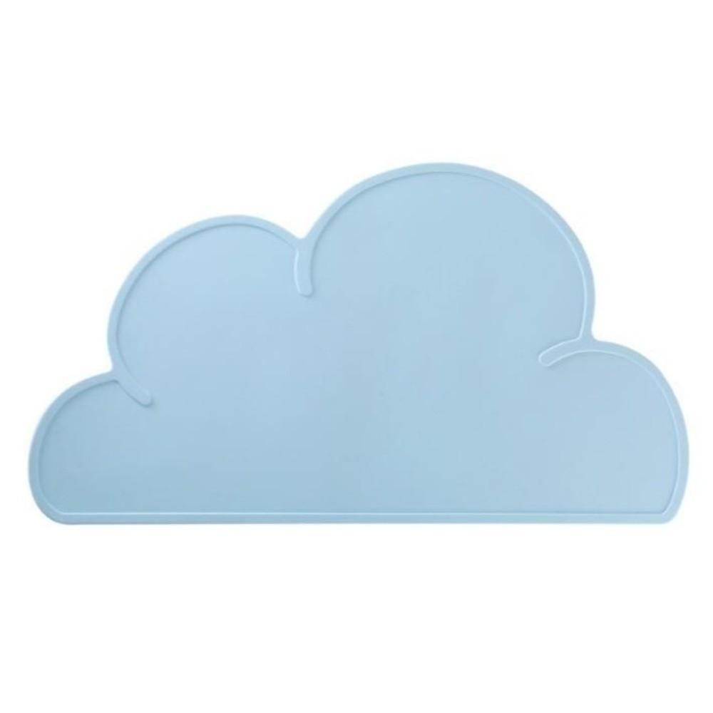 Cloud Shape Children Place Mat Waterproof Easy Cleaning Kids Plate Mat Non-Slip Heat Insulation Silicone Plates Pad