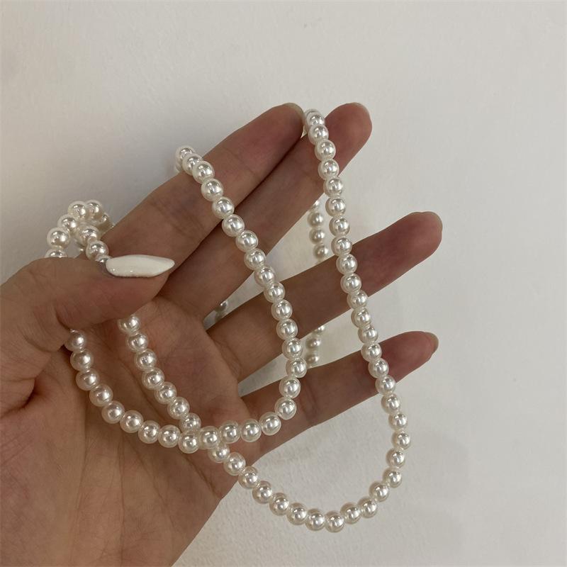 Französischer Barock Unregelmäßige Wassertropfen Perlenkette Leichter Luxus Elegant Temperament Schlüsselbeinkette Vintage Vielseitige Halskette Frauen