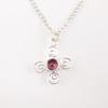 Rhodolite Gemstone 925 Sterling Silver Jewelry Handmade Pendant For Anniversary PP-41-16