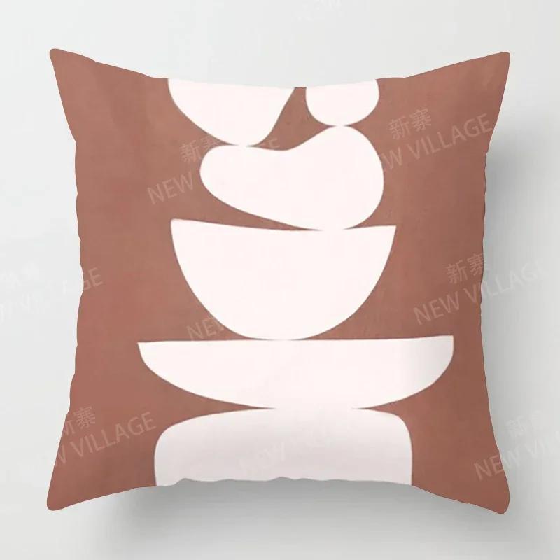 Nordic Fall Home Decor Autumn Throw Pillow Cover Sofa Cushion Cover Modern Morandi