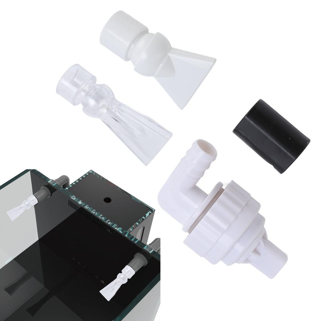 Aquarium Pump Nozzle, 16mm 20mm Duckbill Nozzle 20mm Water Outlet Pipe Adapter Slow Out  Outlet with   Joint for Management