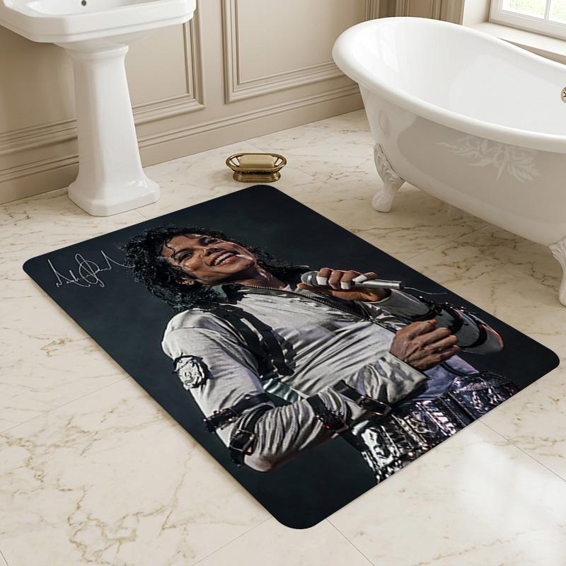 Michael Jackson Collage Living Room Nonslip Area Rug Soft Carpet For Bedroom Gameoom Playroom Sofa Office Home Decor Doormat
