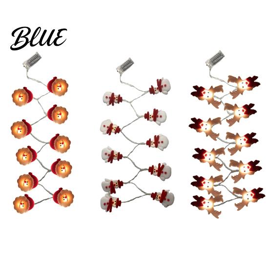 Winter Decor Lights Christmas Decorations Operated LED String Battery Snowman Garland Holiday Unique Lighting