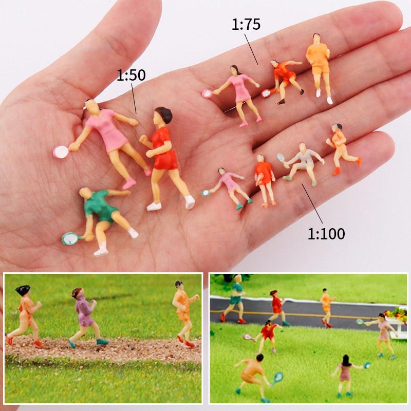 Sports-Themed Colored Model Figures