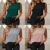 Sleeveless T Shirt For Women With Polyester And Elastane For Casual Streetwear