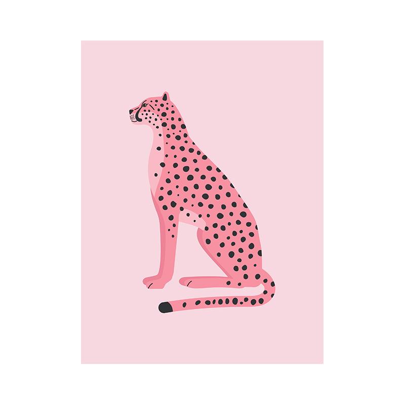 Pink Abstract Wall Art Canvas Poster Living Room Bedroom Core Decorative Painting