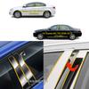 TPU/Glossy Mirror Window Middle Central Column For Roewe MG 350 750 2010 2011 2012 2013-2016 Sticker Decoration Strip Plate