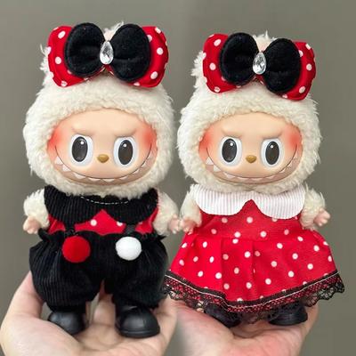 17cm Labubu Accessori Abbigliamento Adatto per V1 V2 V3labubu Bambola di Peluche Vestiti Universali Adatti per Ragazzi e Ragazze Regalo