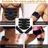 EMS Abdominal Muscle Stimulator Fitness ABS Training Patches Muscle Exercise Instrument Body Slimming Massager USB Charging