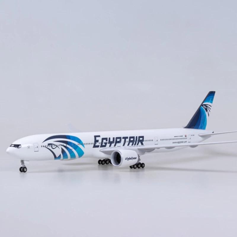 Scale 1/157 B777 47CM Egypt Air Airlines Aircraft Model 777 Plane Model With Landing Geal Model Planes Home Decor Decoration