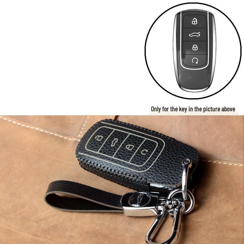 Chery Key Case: Genuine Cowhide for Tiggo 9/3/5/8 Plus, Arrizo 5/7, and Exeed Yaoguang