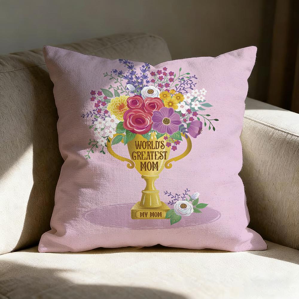 Mother's Day Pillow Case Pillowcase, Double-sided Printed, Sofa Cushion, Bedroom Headboard Pillow