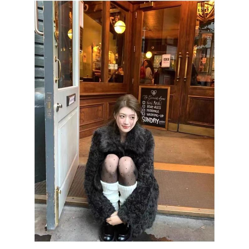 

Еж Тока экологичная шуба мех интегрированная меховая куртка Тедди кудрявая шерсть пальто утолщенное и теплое S