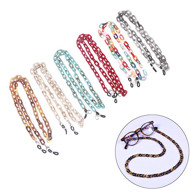 1 chaîne de lunettes en acrylique pour femmes, antidérapante, pour lunettes de soleil, cordon de cou