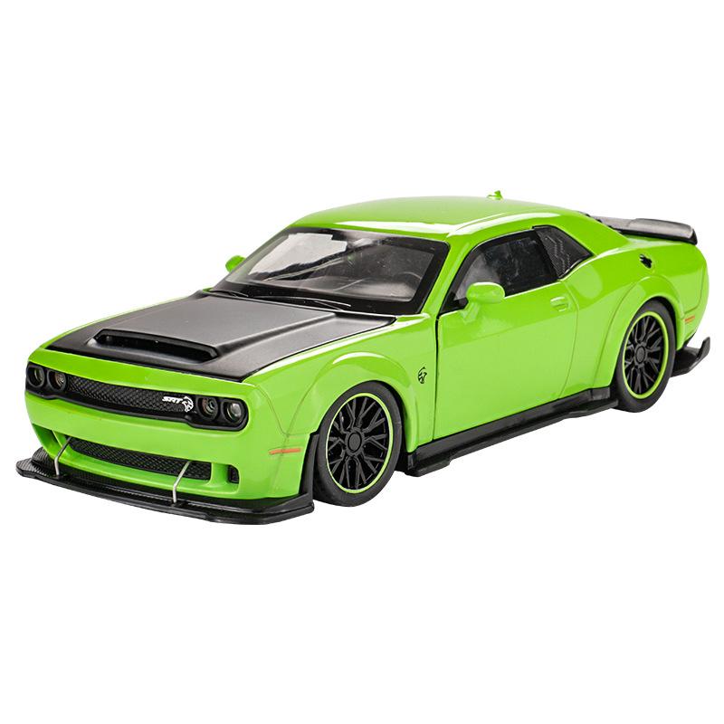 New 1/32 Dodge Challenger SRT Hellcat 2024 Alloy Model Car Toy Diecasts Metal Casting Sound and Light Car Toys for Children Vehicle