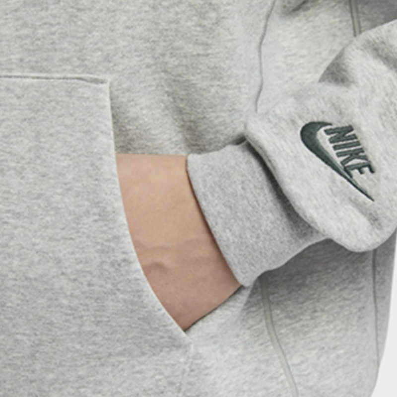 Nike Letter Pattern Knitted Sports Casual Fleece Warm Long Sleeve Pullover Sweatshirt Men sweatshirt Gray HV1741-063