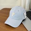Fashion Hat Korean ins Trend Big Letter P Embroidery Quick Drying Breathable Baseball Cap Soft Top Big Head Face Small Couple Cap