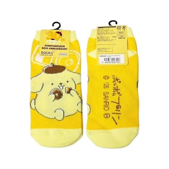 [Small Planet] Pom Pom Purin [Women s Socks] Women s Socks/Snack Sanrio