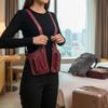 Luxury Design Men's Tactical Vest Chest Bag PU Leather Double Shoulder Armpit Bag Anti Theft Phone Pouch Underarm Back Pack Bags