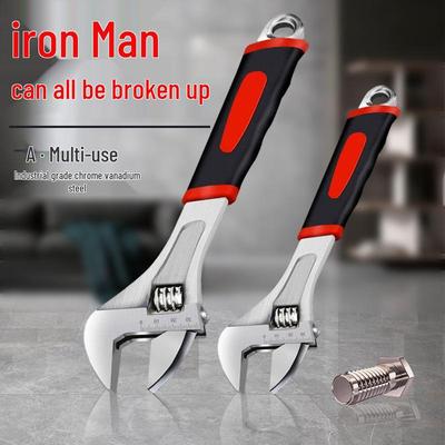 Multifunctional Adjustable Jaw Wrench Tool Set with Handle