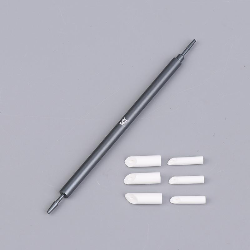 Metal Wiping Stick Seepage Cleaning Swab With Replace Wiping Cotton Tips For Model Hobby Panel Liner Cleaning Stick