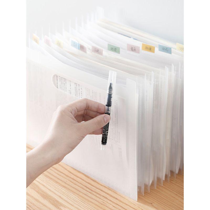 Vertical File Holder Retractable Folder Classification Student Test Paper Document Pouch Document Storage Organize Fantastic