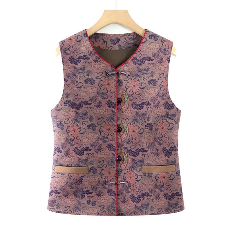 Blumenweste für ältere Damen in Übergröße